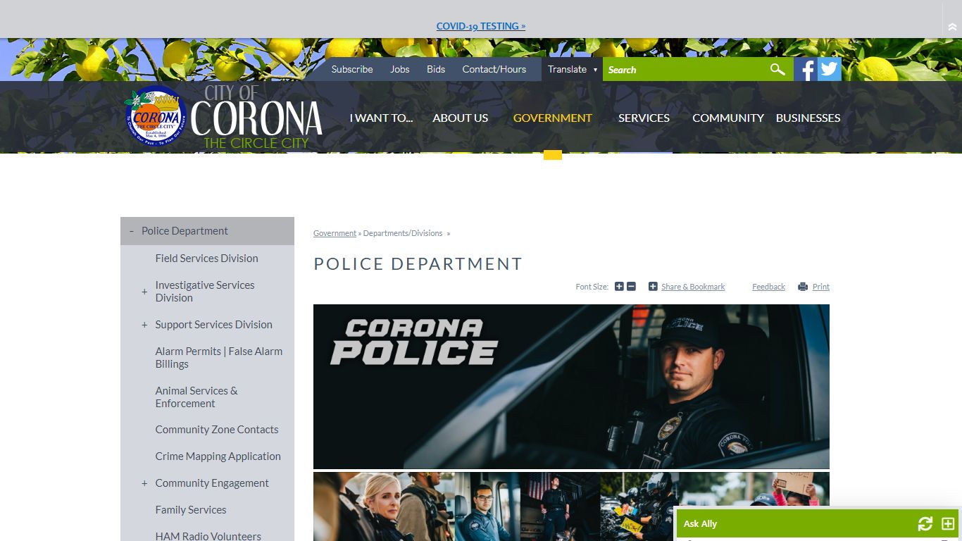 Police Department | City of Corona